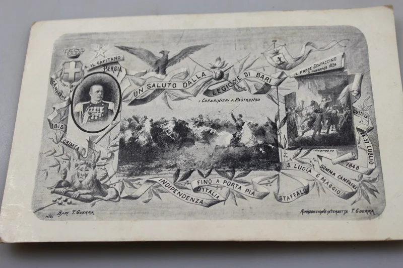 Postkarte der RRCC Legion von Bari