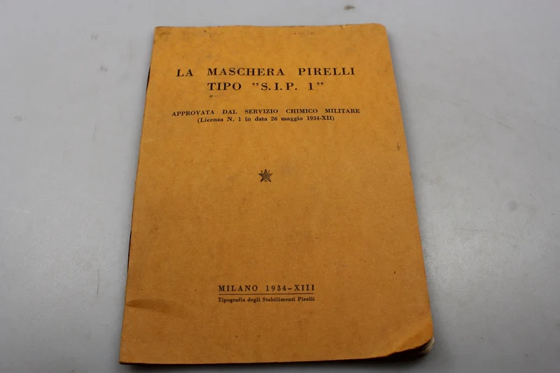 Pirelli SIP Gasmasken-Handbuch - 1