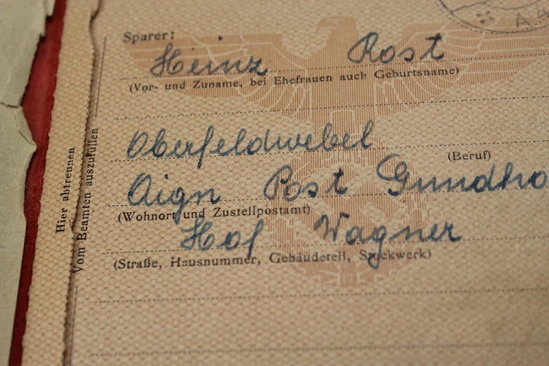 Postsparbuch Periode III° Reich
