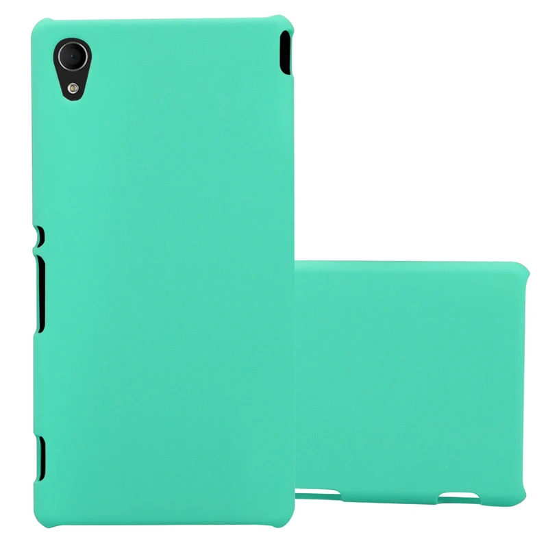 Cadorabo Hülle kompatibel mit Sony Xperia M4 AQUA in FROSTY GRÜN - Hard Case Schutzhülle in Frosted Optik gegen Kratzer und Stöße