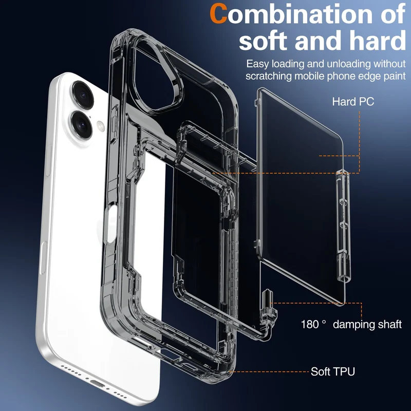 Cadorabo Handyhülle mit Kartenfach für Apple iPhone 17 – TPU Schutzhülle mit Klappfach für Karten & Ausweis – Stoßfest, Slim Design, Kratzfest