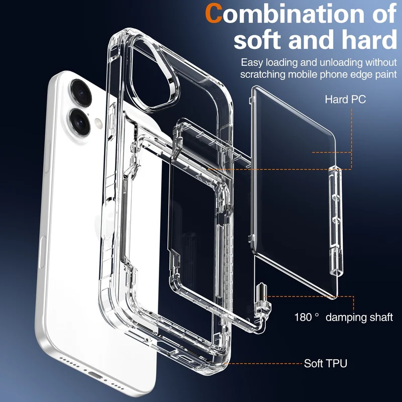 Cadorabo Handyhülle mit Kartenfach für Apple iPhone 17 – TPU Schutzhülle mit Klappfach für Karten & Ausweis – Stoßfest, Slim Design, Kratzfest