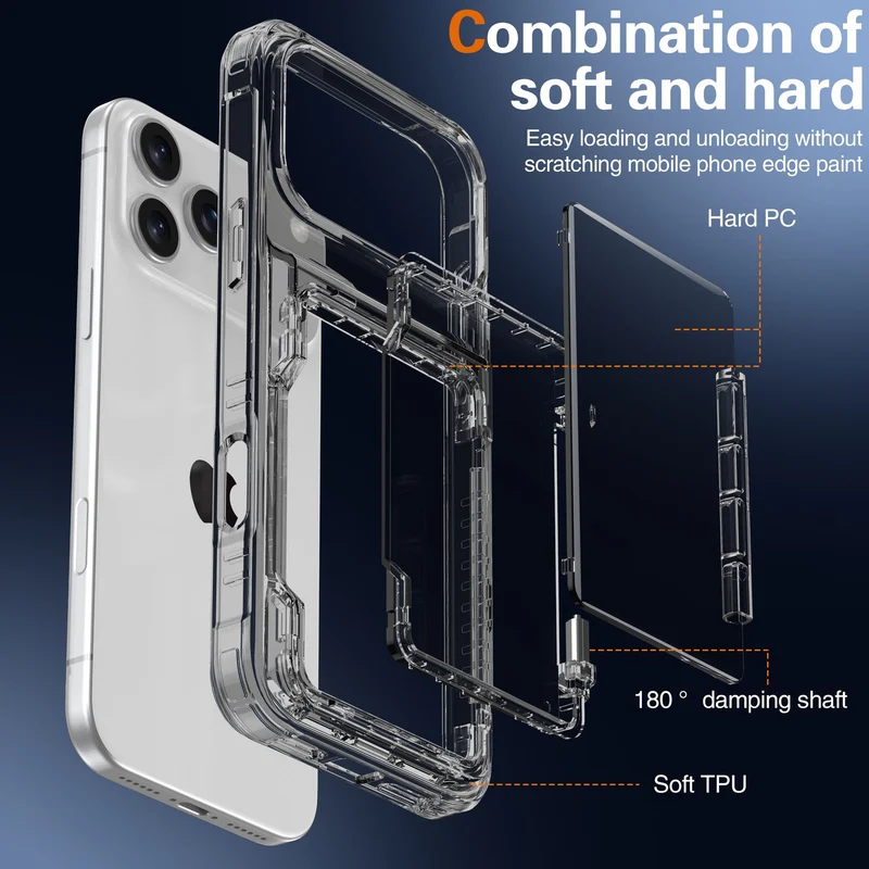 Cadorabo Handyhülle mit Kartenfach für Apple iPhone 17 PRO MAX – TPU Schutzhülle mit Klappfach für Karten & Ausweis – Stoßfest, Slim Design, Kratzfest