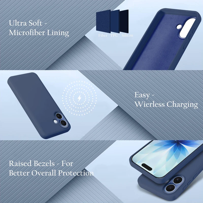 Cadorabo Hülle kompatibel mit Apple iPhone 17 Hülle Silikon Handyhülle für yxy Case aus flüssigem Silikon- kratzfeste und stoßfeste dünne TPU Schutzhülle