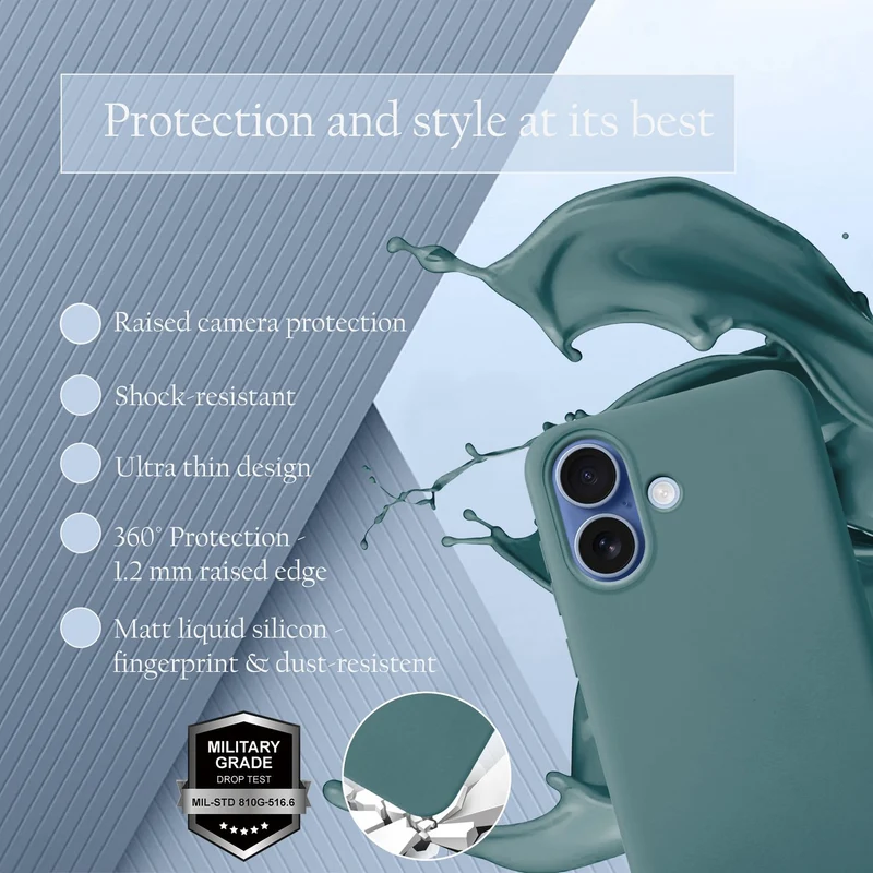 Cadorabo Hülle kompatibel mit Apple iPhone 17 Hülle Silikon Handyhülle für yxy Case aus flüssigem Silikon- kratzfeste und stoßfeste dünne TPU Schutzhülle