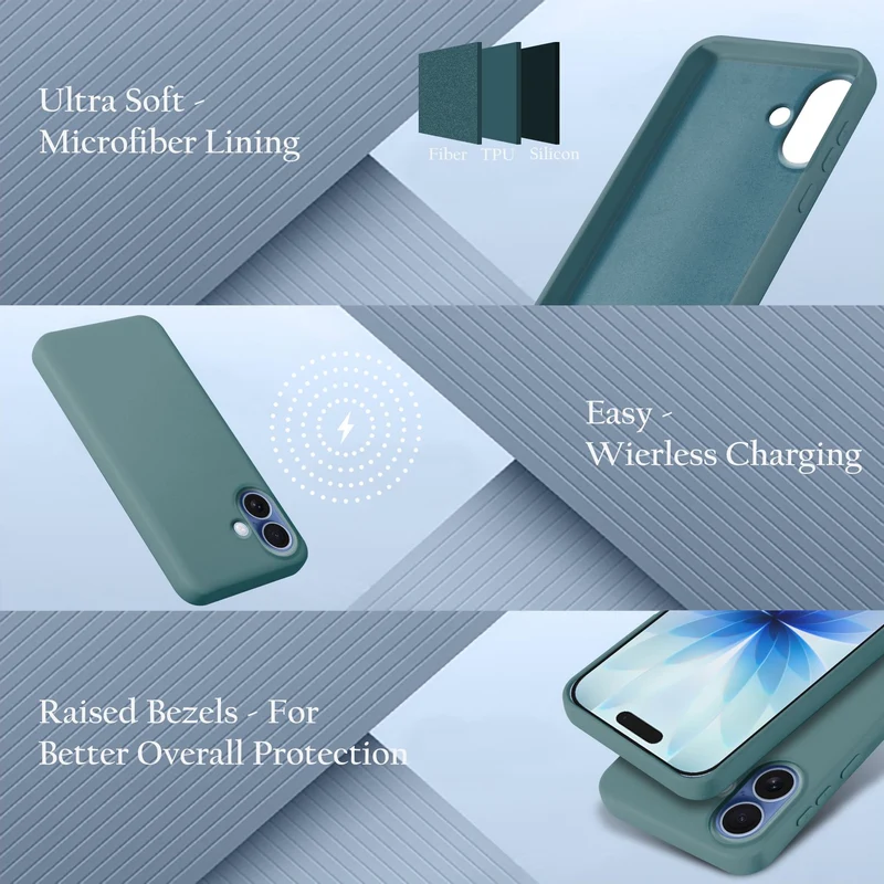 Cadorabo Hülle kompatibel mit Apple iPhone 17 Hülle Silikon Handyhülle für yxy Case aus flüssigem Silikon- kratzfeste und stoßfeste dünne TPU Schutzhülle