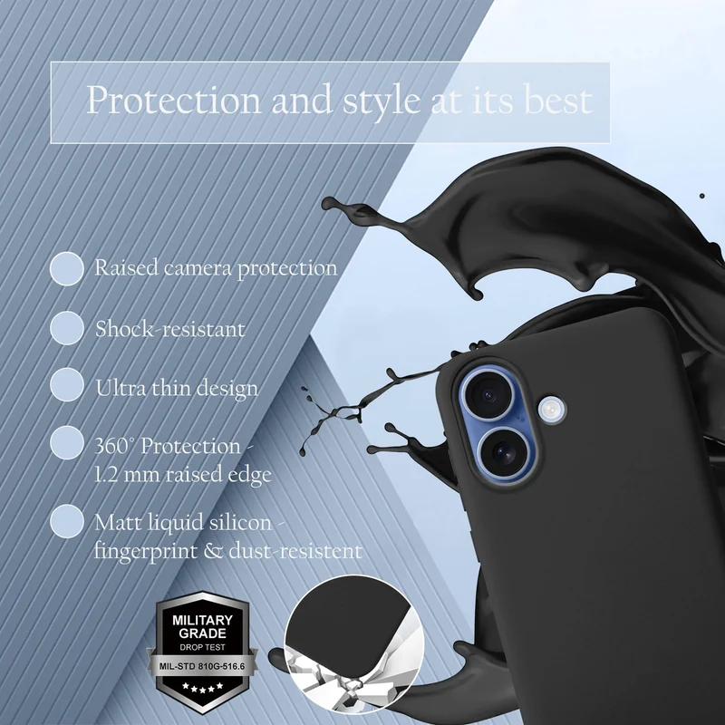 Cadorabo Hülle kompatibel mit Apple iPhone 17 Hülle Silikon Handyhülle für yxy Case aus flüssigem Silikon- kratzfeste und stoßfeste dünne TPU Schutzhülle