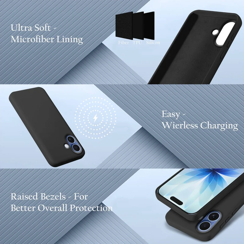 Cadorabo Hülle kompatibel mit Apple iPhone 17 Hülle Silikon Handyhülle für yxy Case aus flüssigem Silikon- kratzfeste und stoßfeste dünne TPU Schutzhülle