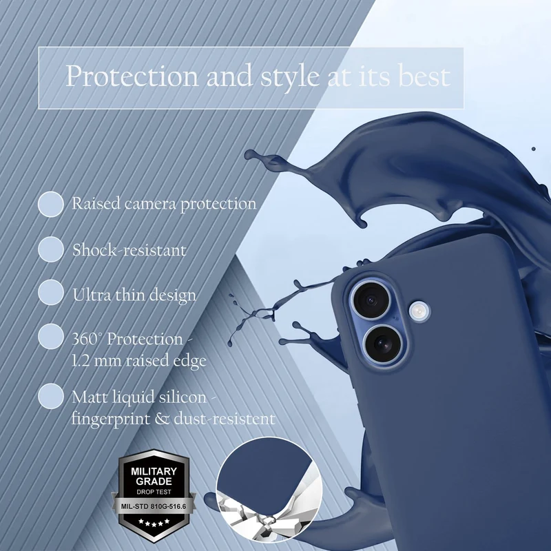 Cadorabo Hülle kompatibel mit Apple iPhone 17 Hülle Silikon Handyhülle für yxy Case aus flüssigem Silikon- kratzfeste und stoßfeste dünne TPU Schutzhülle