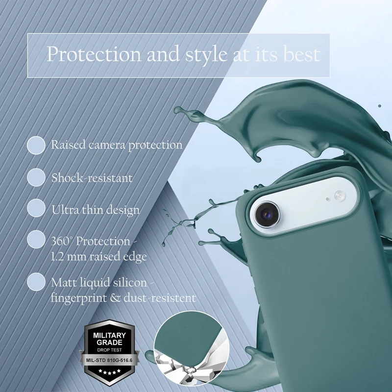 Cadorabo Hülle kompatibel mit Apple iPhone 17 AIR Hülle Silikon Handyhülle für yxy Case aus flüssigem Silikon- kratzfeste und stoßfeste dünne TPU Schutzhülle