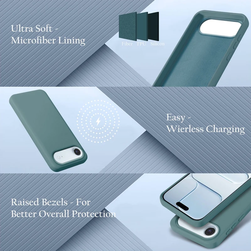 Cadorabo Hülle kompatibel mit Apple iPhone 17 AIR Hülle Silikon Handyhülle für yxy Case aus flüssigem Silikon- kratzfeste und stoßfeste dünne TPU Schutzhülle