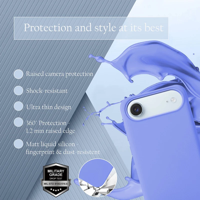 Cadorabo Hülle kompatibel mit Apple iPhone 17 AIR Hülle Silikon Handyhülle für yxy Case aus flüssigem Silikon- kratzfeste und stoßfeste dünne TPU Schutzhülle