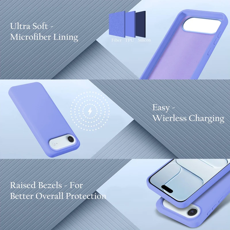 Cadorabo Hülle kompatibel mit Apple iPhone 17 AIR Hülle Silikon Handyhülle für yxy Case aus flüssigem Silikon- kratzfeste und stoßfeste dünne TPU Schutzhülle