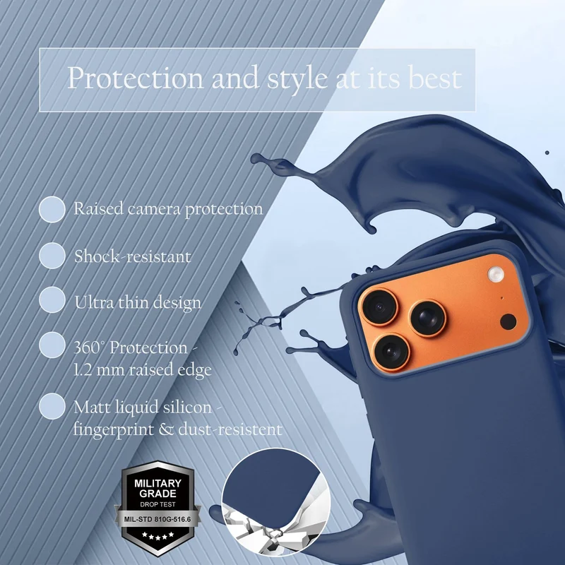 Cadorabo Hülle kompatibel mit Apple iPhone 17 PRO Hülle Silikon Handyhülle für yxy Case aus flüssigem Silikon- kratzfeste und stoßfeste dünne TPU Schutzhülle