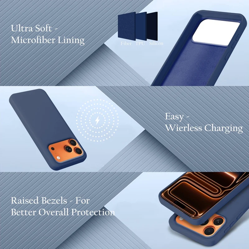Cadorabo Hülle kompatibel mit Apple iPhone 17 PRO MAX Hülle Silikon Handyhülle für yxy Case aus flüssigem Silikon- kratzfeste und stoßfeste dünne TPU Schutzhülle
