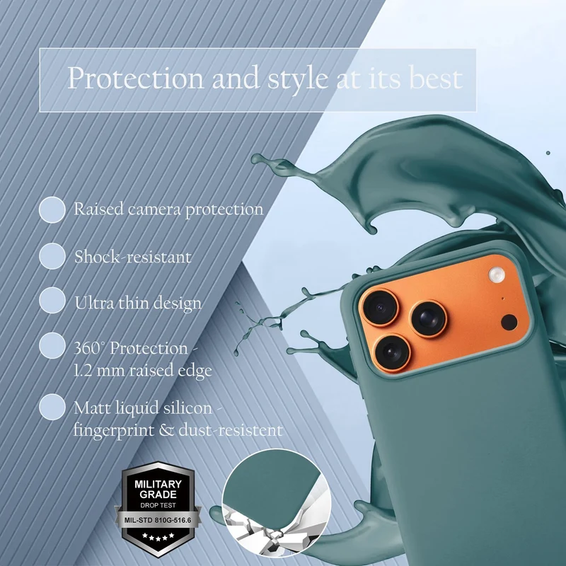 Cadorabo Hülle kompatibel mit Apple iPhone 17 PRO MAX Hülle Silikon Handyhülle für yxy Case aus flüssigem Silikon- kratzfeste und stoßfeste dünne TPU Schutzhülle