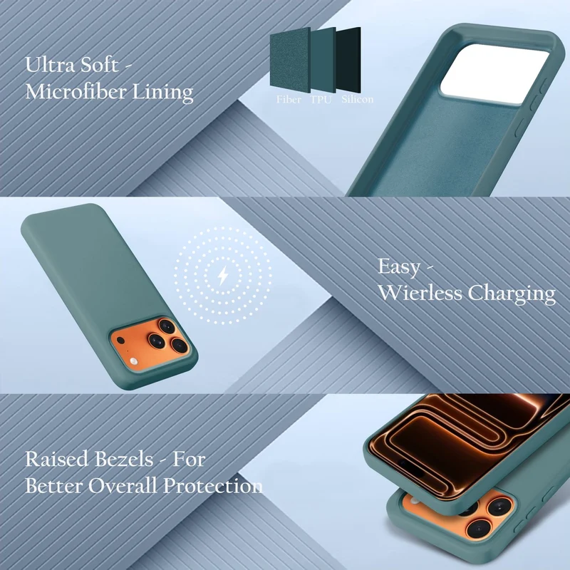 Cadorabo Hülle kompatibel mit Apple iPhone 17 PRO MAX Hülle Silikon Handyhülle für yxy Case aus flüssigem Silikon- kratzfeste und stoßfeste dünne TPU Schutzhülle