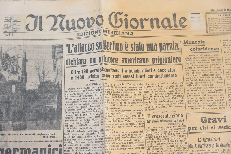 Nr. 5 Zeitungen „Il Nuovo Giornale“ Februar-Juli 1944