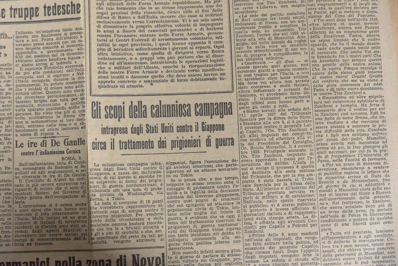 Nr. 5 Zeitungen „Il Nuovo Giornale“ Februar-Juli 1944