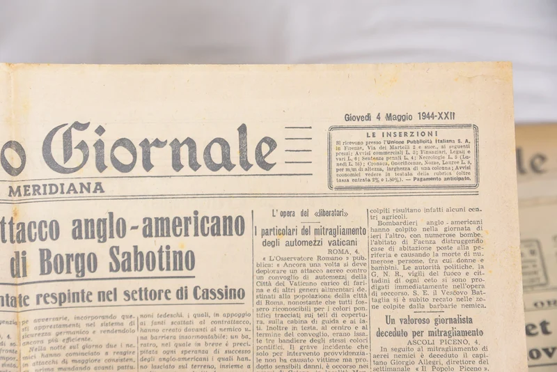 Nr. 5 Zeitungen „Il Nuovo Giornale“ Februar-Juli 1944