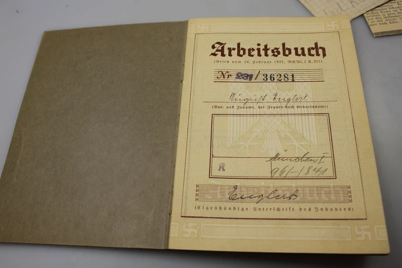 Arbeitsbuch + Vaterländische Front 30er/40er Jahre
