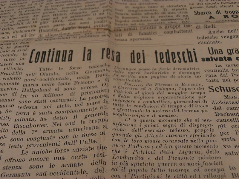 "Rinascita", zwei Ausgaben vom 3. und 6. Mai 1945