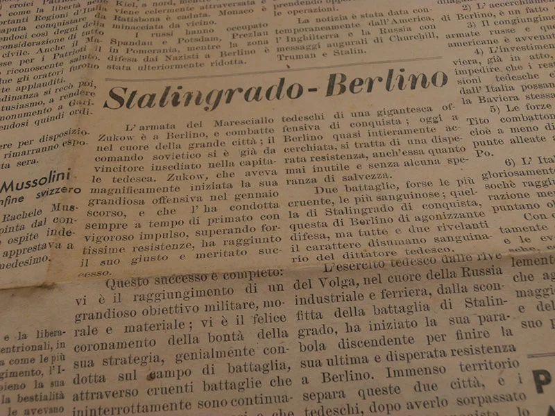 "Rinascita", zwei Ausgaben vom 3. und 6. Mai 1945