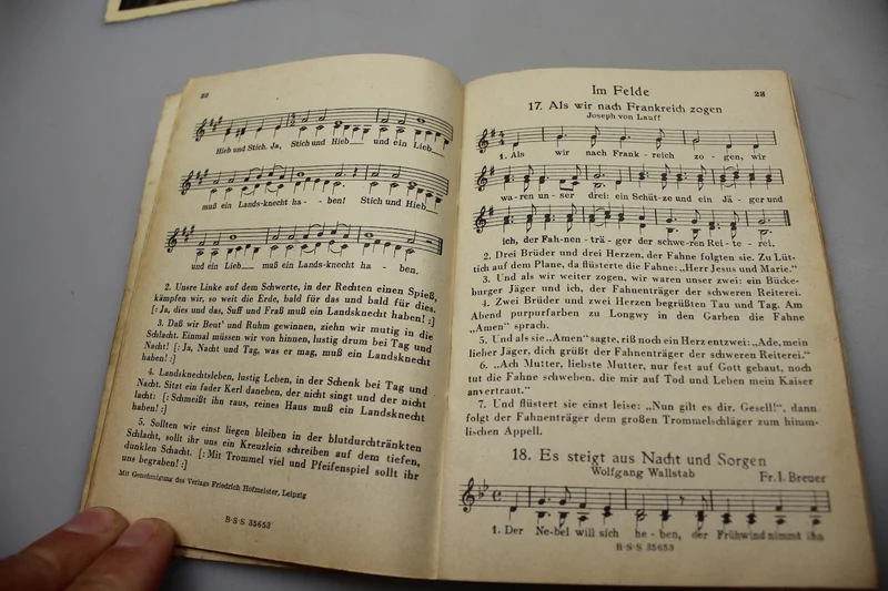 „Das zweite neue Soldatenliederbuch“, Band 1