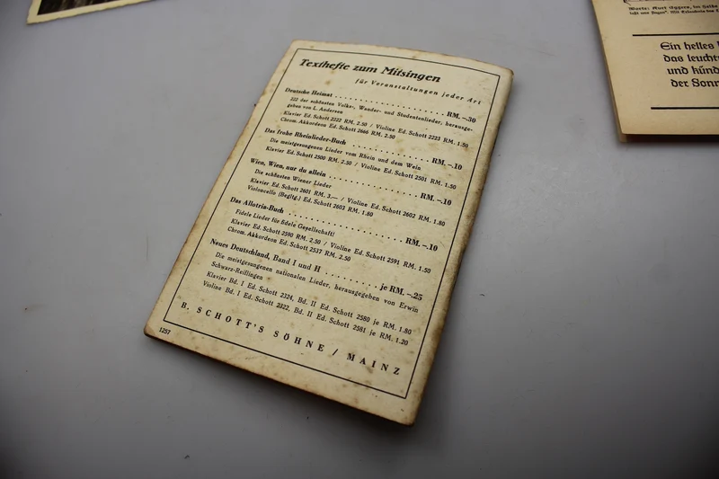 „Das zweite neue Soldatenliederbuch“, Band 1