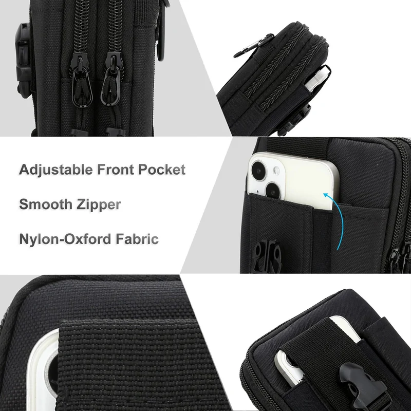 Cadorabo Taktische Handytasche -Molle-EDC-Tasche kompatibel mit Samsung Galaxy NOTE 20 ULTRA mit Schultergurt -Handyhalter, Militär Gürteltasche, Hüfttasche