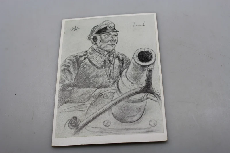 Willrich-Postkarte - Serie „Manner der Westfront“.
