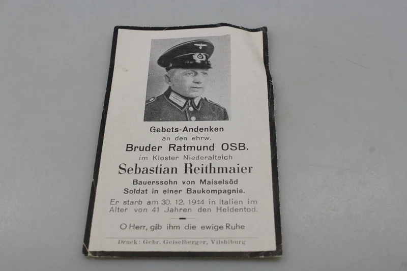 Stereobilder Soldat Heer gefallen Italien 30.12.44