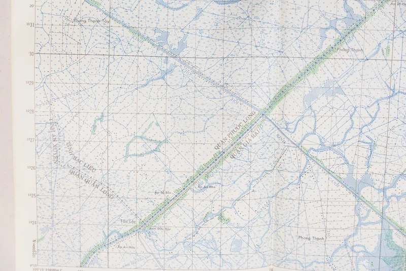 US-Armee Vietnam – Topografische Karte von Phuoc Long (USA)