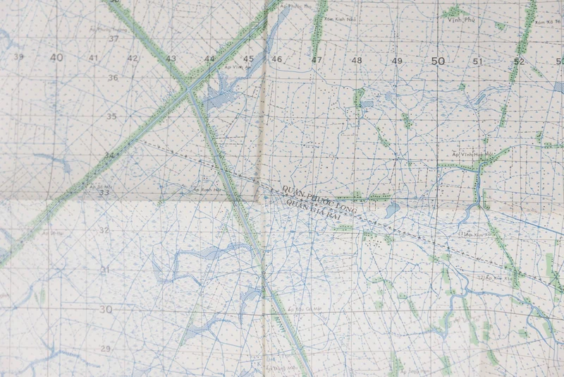 US-Armee Vietnam – Topografische Karte von Phuoc Long (USA)