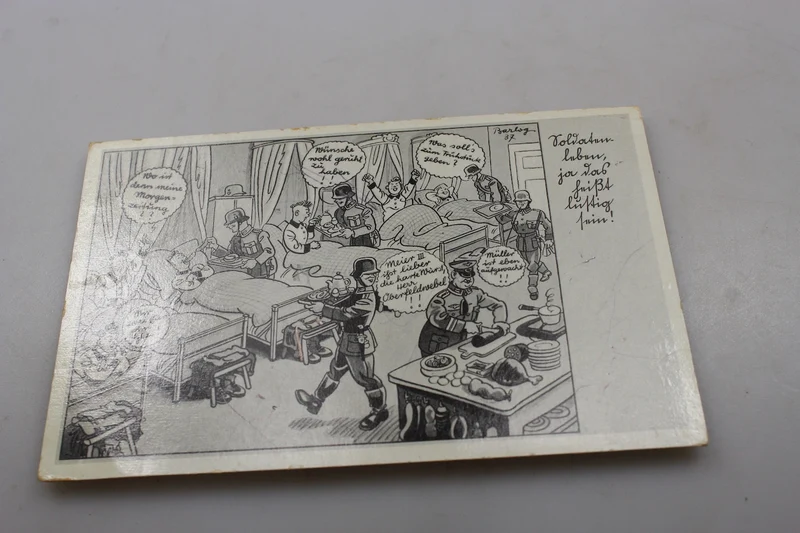„Satirische“ Postkarte WH WW2
