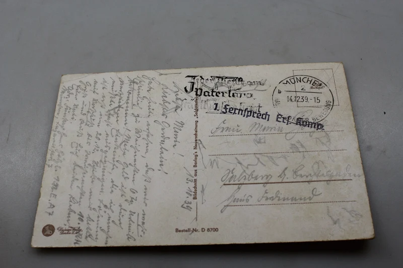 „Satirische“ Postkarte WH WW2