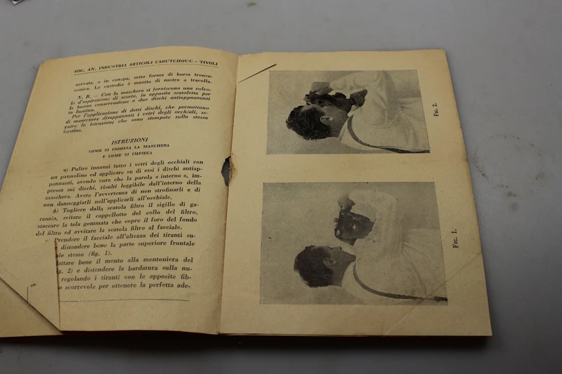 PC.35 (T.35) Handbuch für Gasmasken aus dem Zweiten Weltkrieg