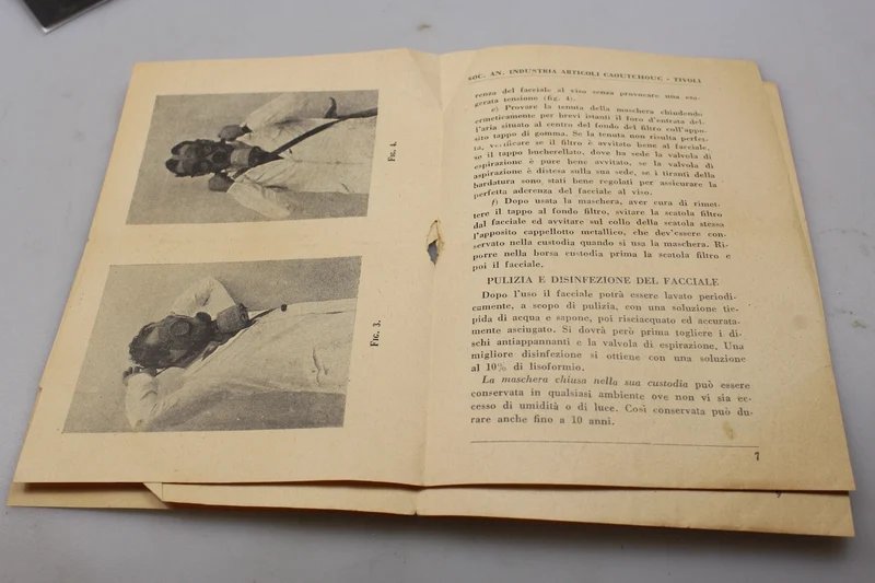 PC.35 (T.35) Handbuch für Gasmasken aus dem Zweiten Weltkrieg