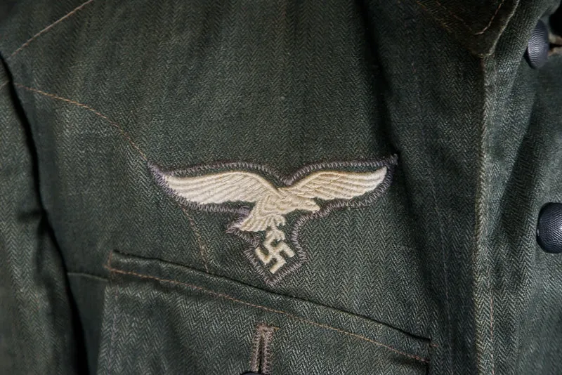 Drillich-Jacke Luftwaffe Flak-Truppe