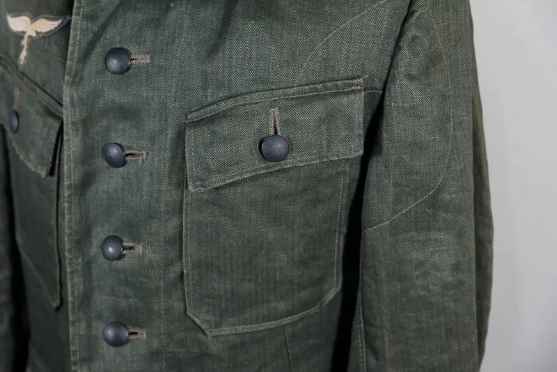 Drillich-Jacke Luftwaffe Flak-Truppe