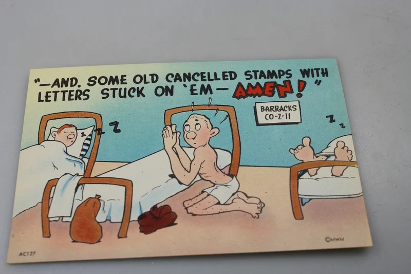 Postkarte der US-Armee aus dem Zweiten Weltkrieg