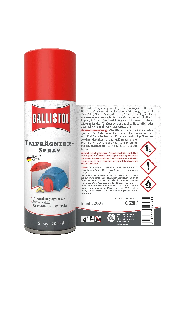 Ballistol Imprägnierspray für Textilien und Wildleder -verschiedene Größen-