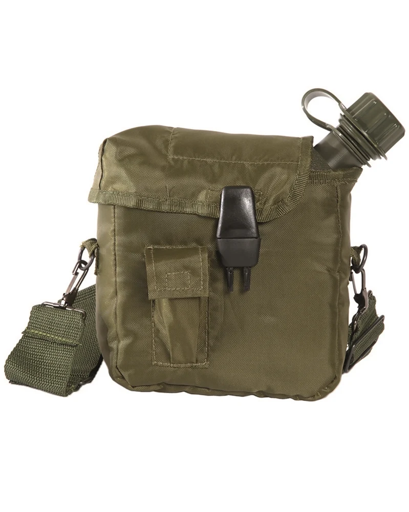 Mil-Tec US Feldflasche 2QT 1,9 Liter mit Hülle und Gurt