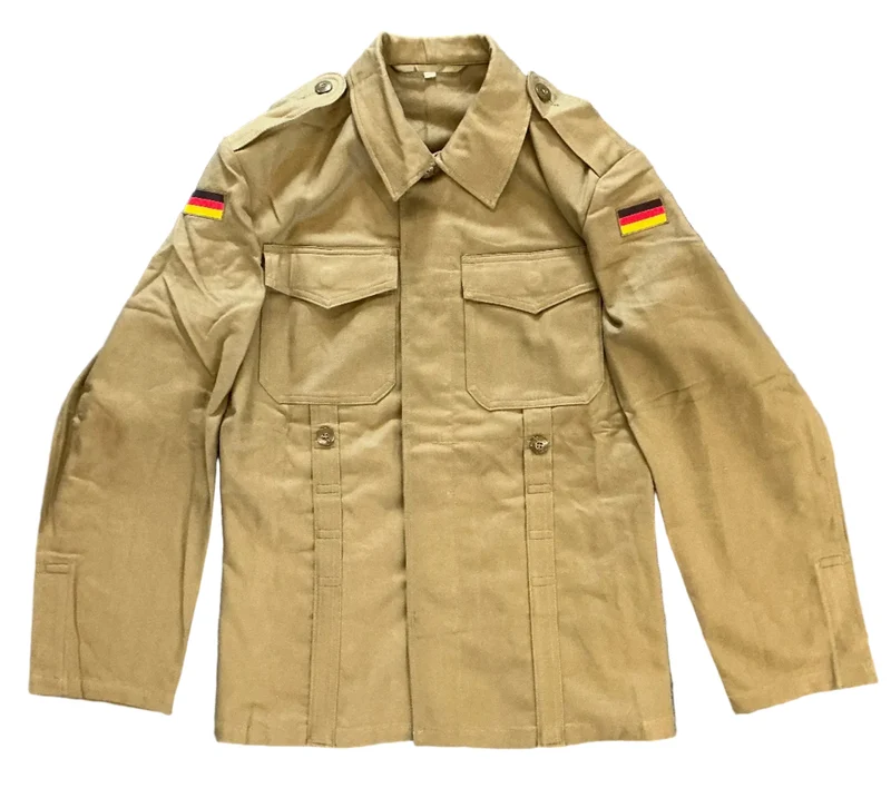 Bundeswehr Moleskin Feldjacke – 1970er Jahre (Tailliert) Steingrau Oliv