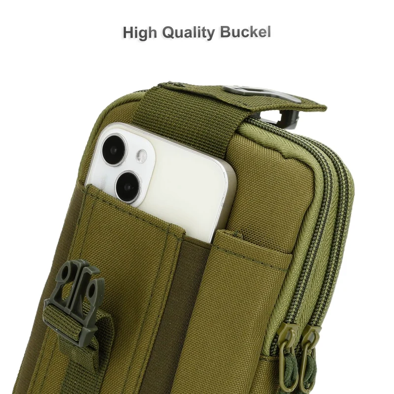 Cadorabo Taktische Handytasche -Molle-EDC-Tasche kompatibel mit Samsung Galaxy A21s mit Schultergurt -Handyhalter, Militär Gürteltasche, Hüfttasche