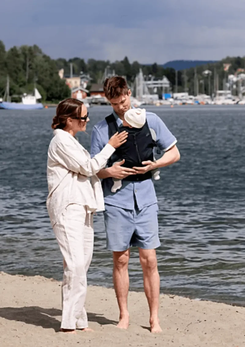 Babytrage mit Reißverschluss 'Huddle' Black