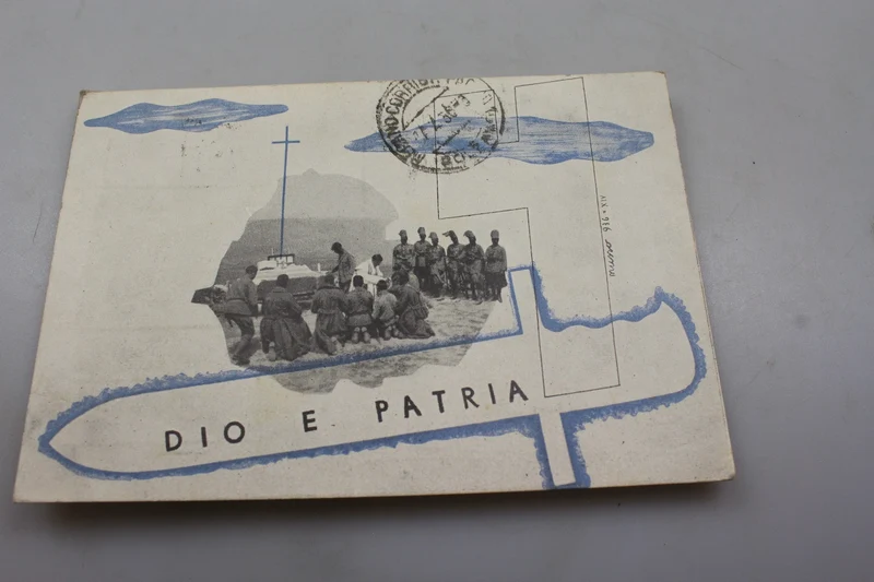 Postkarte mit dem Motiv „Gott und Vaterland“ aus den 30er Jahren.