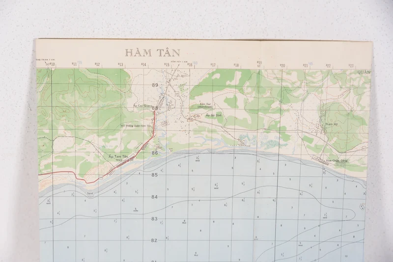 US-Armee Vietnam – Topografische Karte von Ham-Tan (USA)