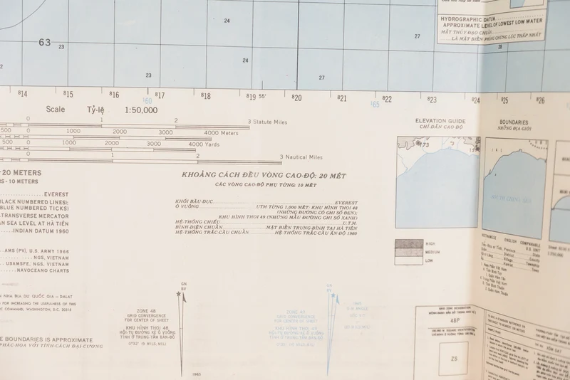 US-Armee Vietnam – Topografische Karte von Ham-Tan (USA)
