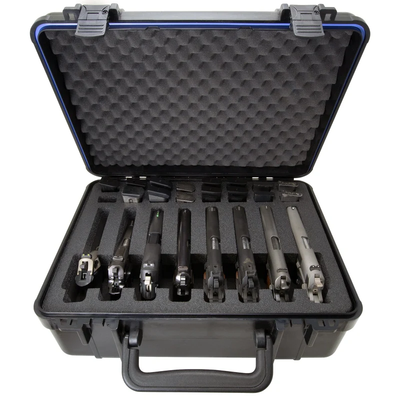 D-Tap 8 Hartschalenkoffer für 8 Handfeuerwaffen (17.8 x 12.8 x 6.8 Zoll)